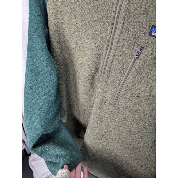 Vintage Patagonia Green Zip Front Hoodie Jacket Mens M Medium - Picture 4 of 8